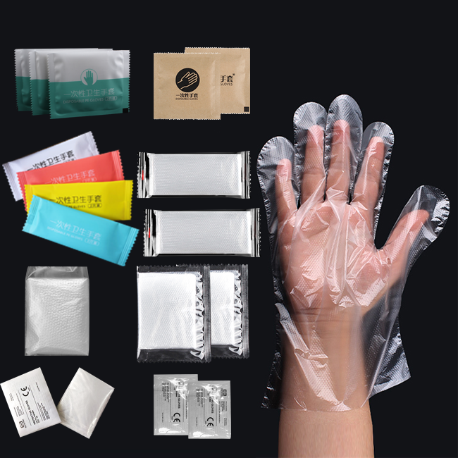 China High-quality Food And Catering Transparent Large-capacity PE Gloves