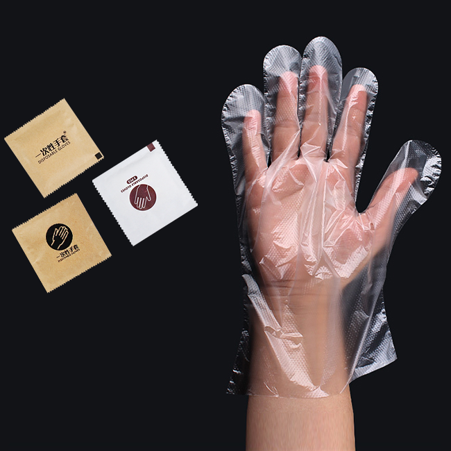 China Manufacturer Disposable HDPE Food Grade Gloves